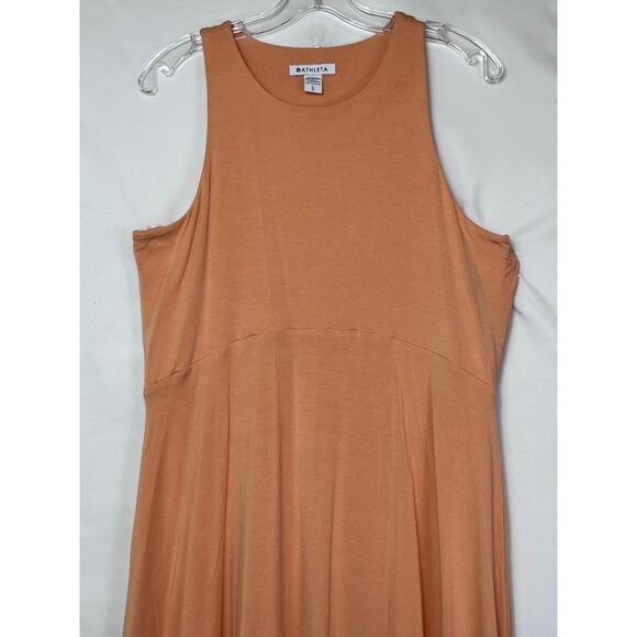 Athleta Women's Size Large Peach Santorini Thera Athleisure Summer Dress 531173 - Picture 8 of 8